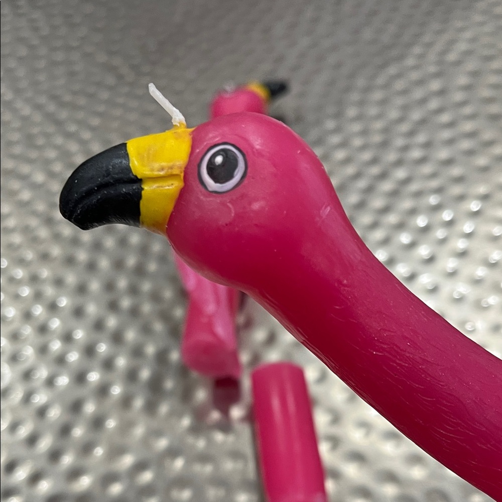 Candles of Pink Flamingo Bird